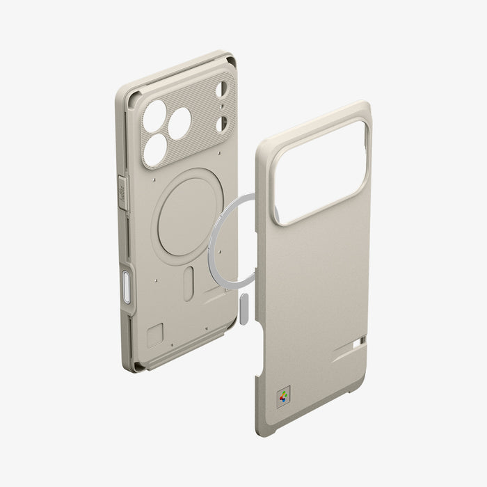 ACS10478 - iPhone 17 Pro Max Classic LS MagFit case showing exploded view with inner MagFit ring and two piece construction