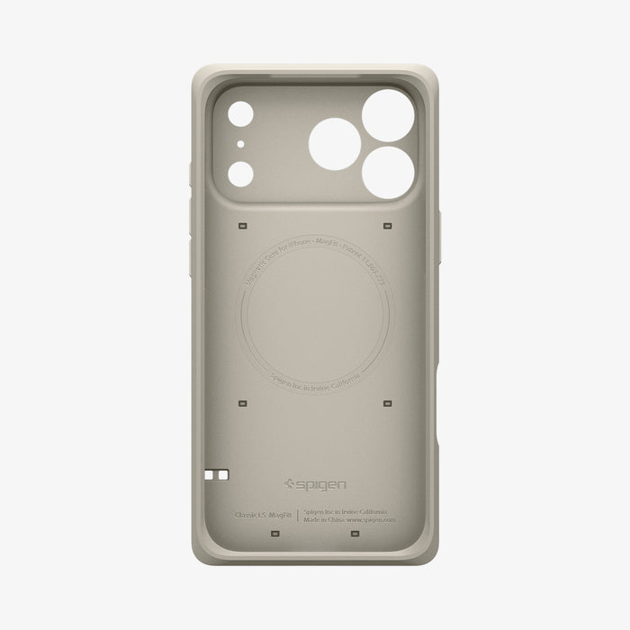 ACS10478 - iPhone 17 Pro Max Classic LS MagFit case showing interior view with built in MagSafe ring and reinforced structure
