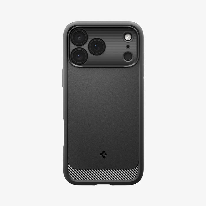 ACS09886CA - iPhone 17 Pro Max Rugged Armor (MagFit) in Matte Black showing the back