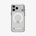 ACS12004 - iPhone 18 Pro Max / iPhone 17 Pro Max Slim Armor Essential S (Mag Fit) showing a clear case with a magnetic ring and integrated kickstand from the back.