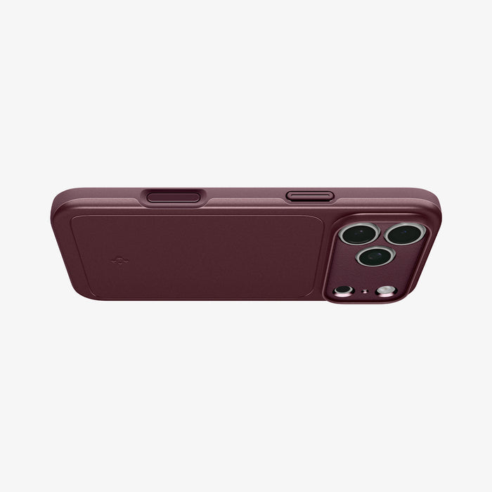 ACS12333 - iPhone 18 Pro Max / iPhone 17 Pro Max in Dark Cherry showing the bottom of case