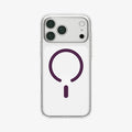 ACS12331 -  iPhone 18 Pro Max / iPhone 17 Pro Max Ultra Hybrid (MagFit) in Clear Dark Cherry showing the back