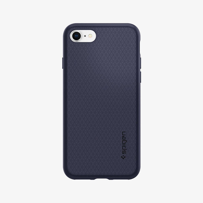 042CS21189 - iPhone 7 Case Liquid Air in midnight blue showing the back