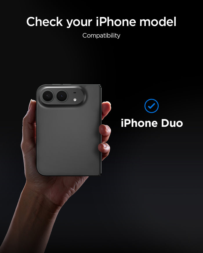 AGL12007 - iPhone Duo Glas.tR EZ Fit Pro showing device compatibility for the screen protector.