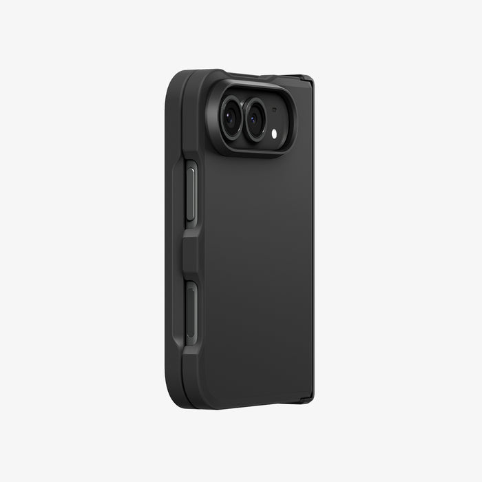 ACS11690 - iPhone Duo Tough Armor Pro (Mag Fit) in Black showing the rear case design with raised camera protection and precise button cutouts