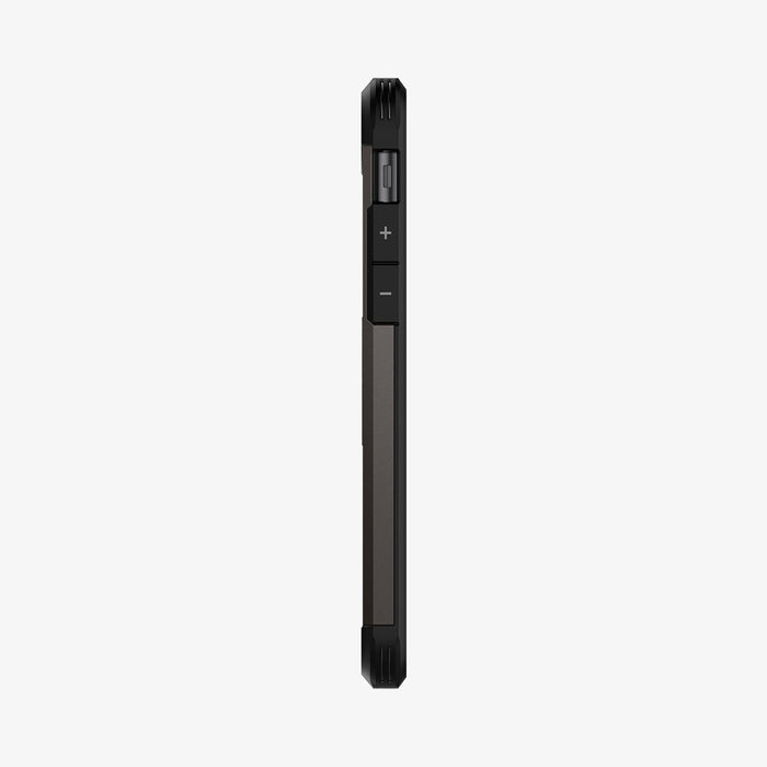 ACS00949 - iPhone SE Tough Armor case in gunmetal showing the side