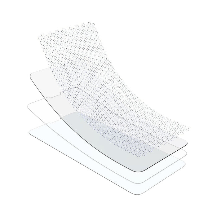 063GL25358 - iPhone XS / X Screen Protector GLAS.tR EZ Fit showing the layers of screen protector