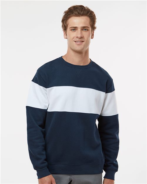 J. America 8646 Unisex Varsity Fleece Crewneck Sweatshirt