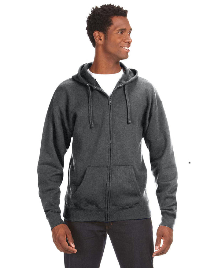 J America JA8821 Adult Premium Full-Zip Fleece Hooded Sweatshirt