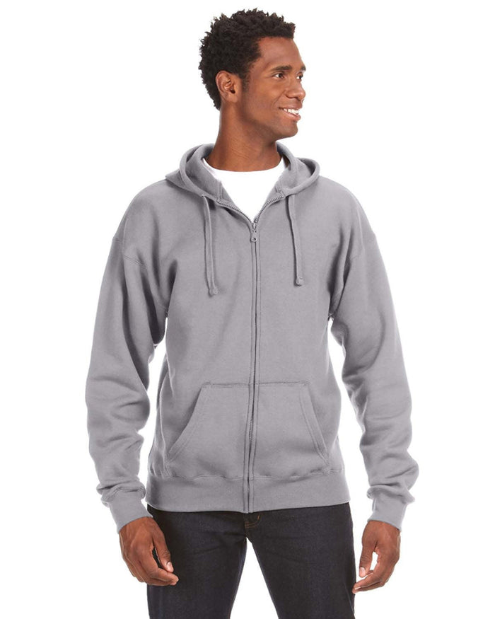 J America JA8821 Adult Premium Full-Zip Fleece Hooded Sweatshirt