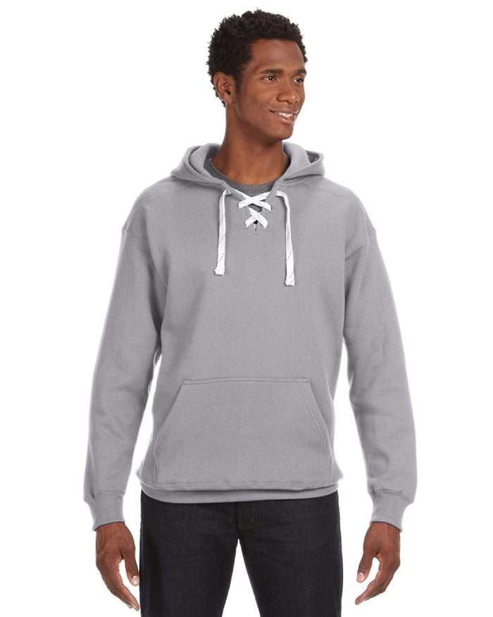 J America JA8830 Adult Sport Lace Hooded Sweatshirt
