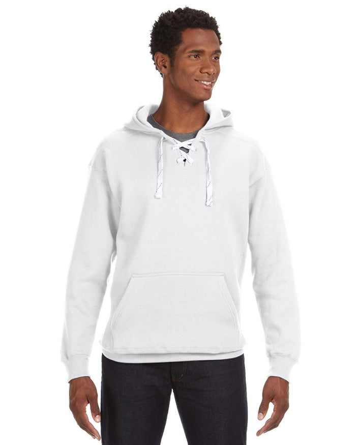 J America JA8830 Adult Sport Lace Hooded Sweatshirt