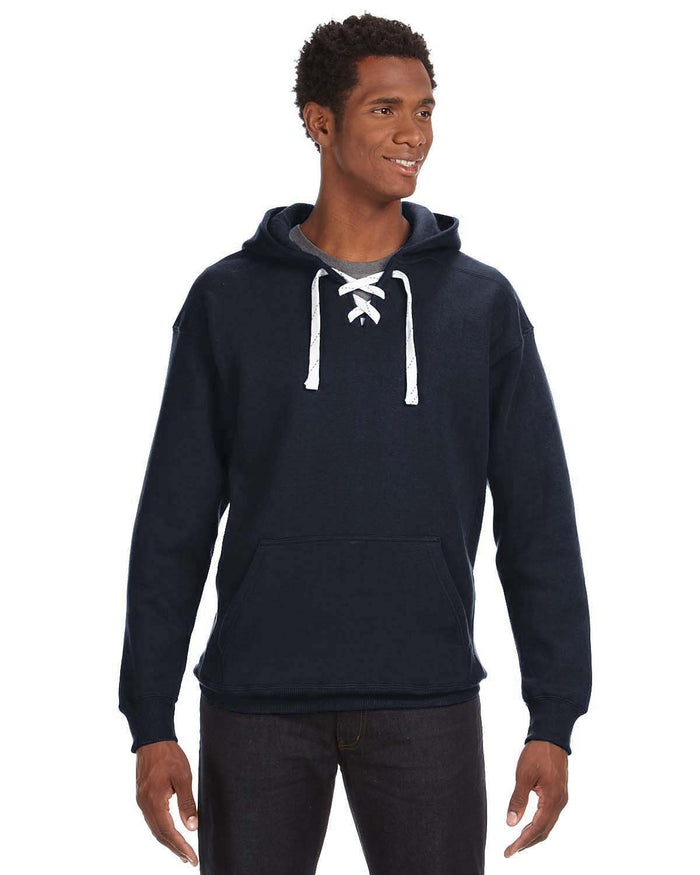 J America JA8830 Adult Sport Lace Hooded Sweatshirt