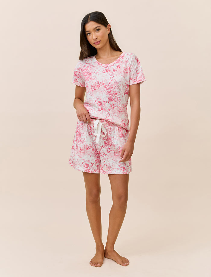 Jada Organic Cotton Knit Boxer PJ Set