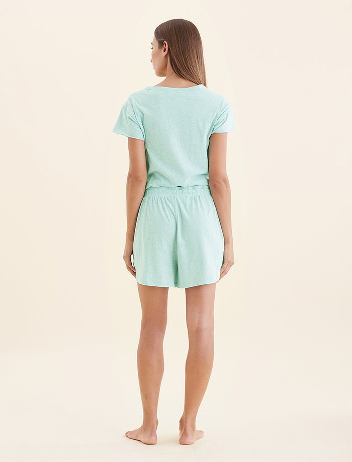 Jada Organic Cotton Knit Boxer PJ Set