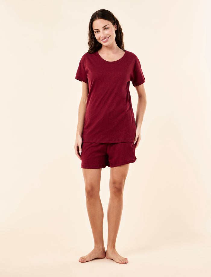 Jada Organic Cotton Knit Boxer PJ Set