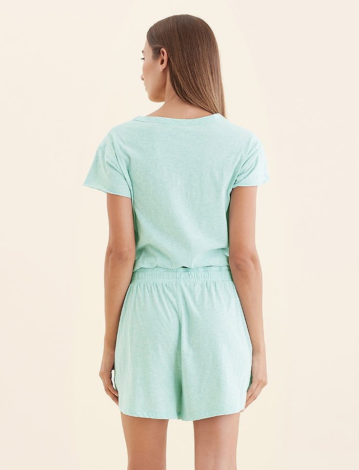 Jada Organic Cotton Knit Boxer PJ Set