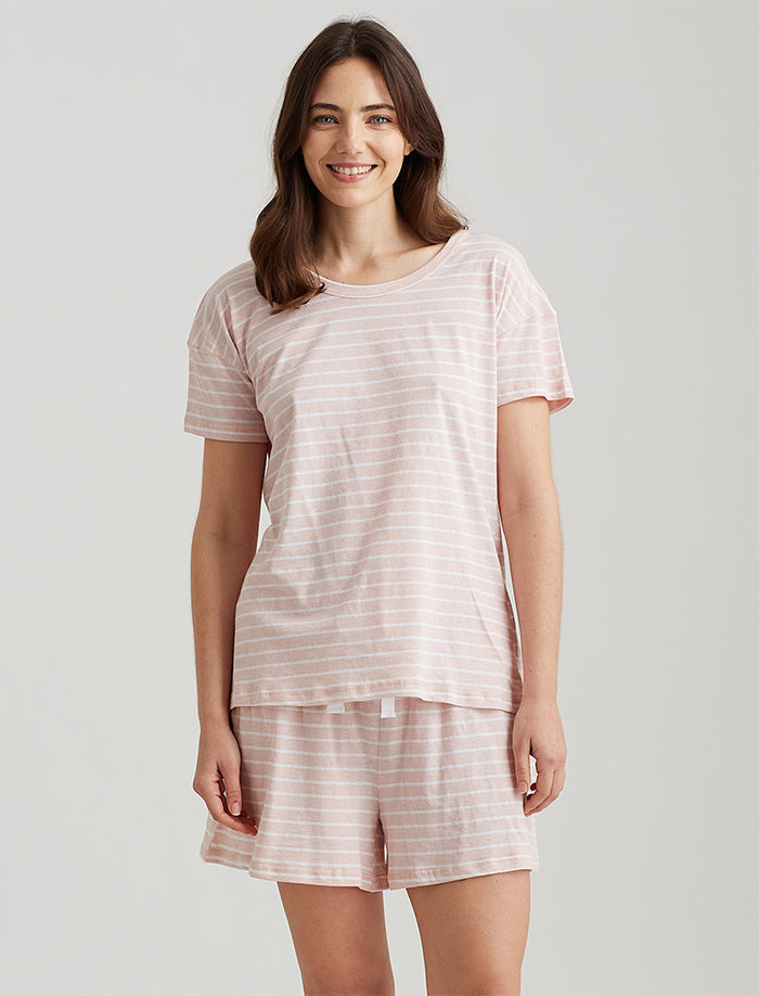 Jada Organic Cotton Knit Boxer PJ Set