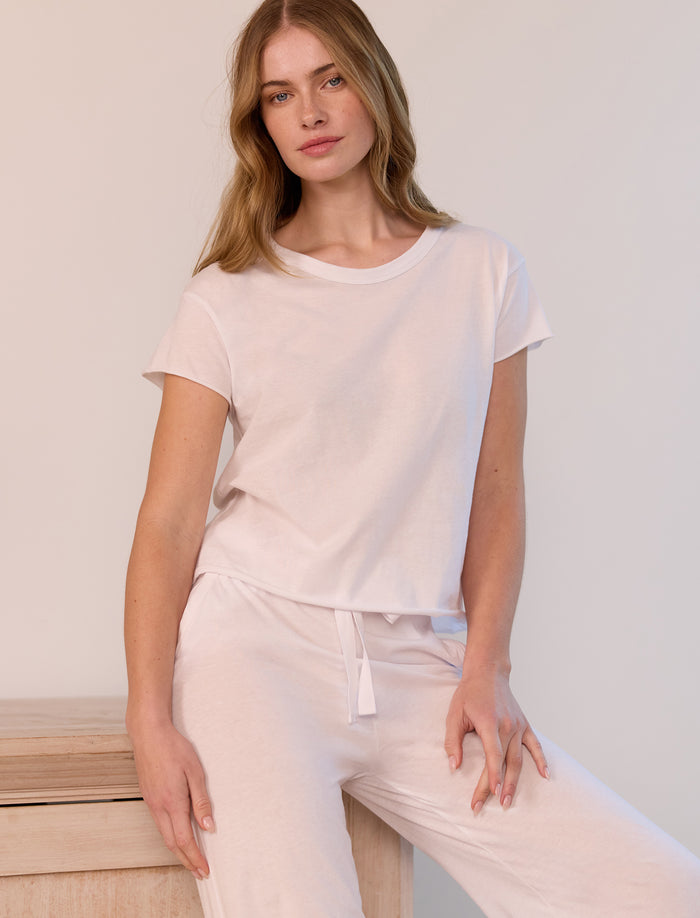 Jada Organic Cotton Knit Boxy Tee