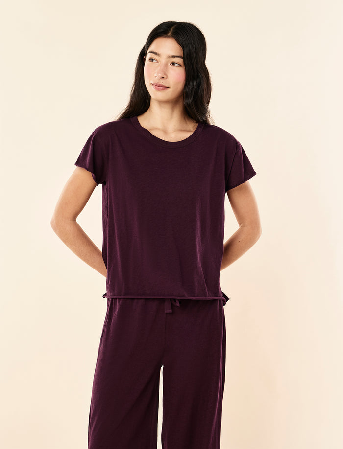 Jada Organic Cotton Knit Boxy Tee