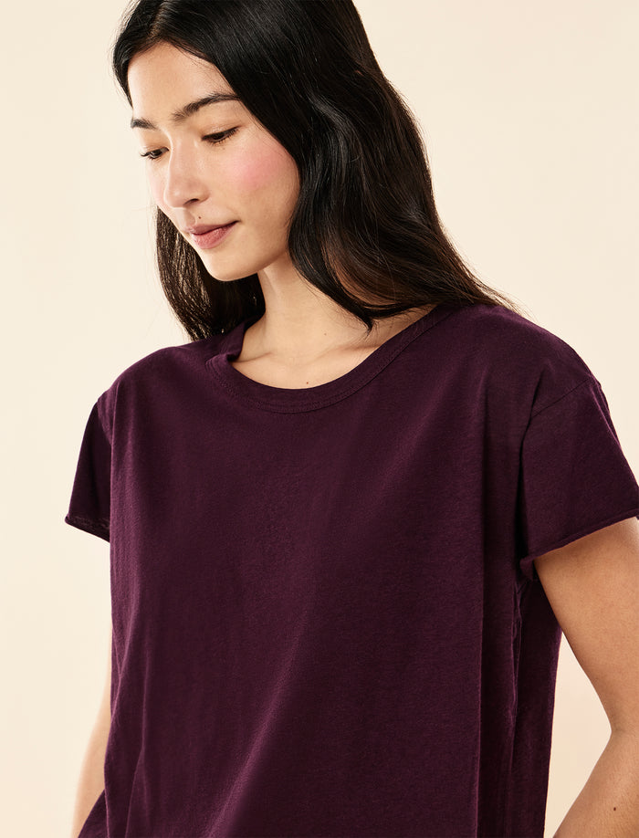 Jada Organic Cotton Knit Boxy Tee