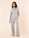 Jada Organic Cotton Knit Button Front PJ Set