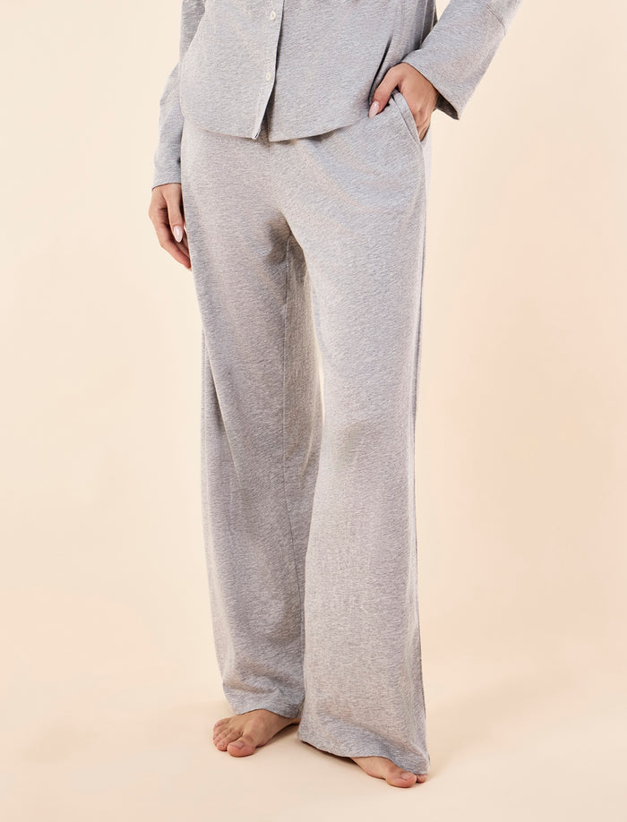 Jada Organic Cotton Knit Button Front PJ Set