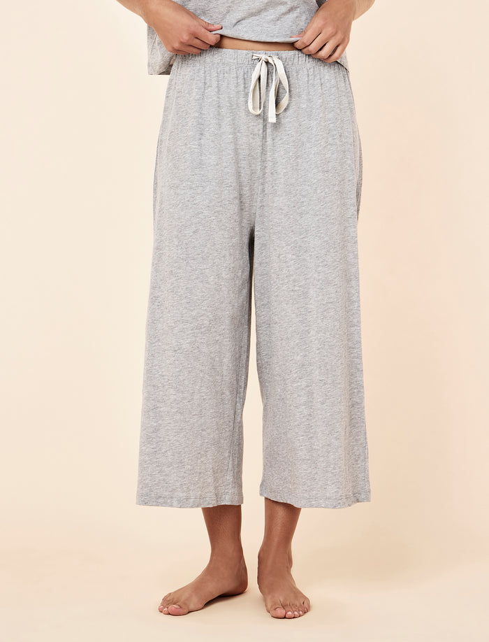 Jada Organic Cotton Knit Crop Pant