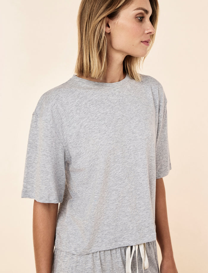 Jada Organic Cotton Knit Half Sleeve Tee