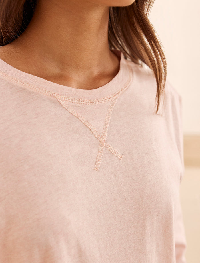Jada Organic Cotton Knit Long Sleeve Tee