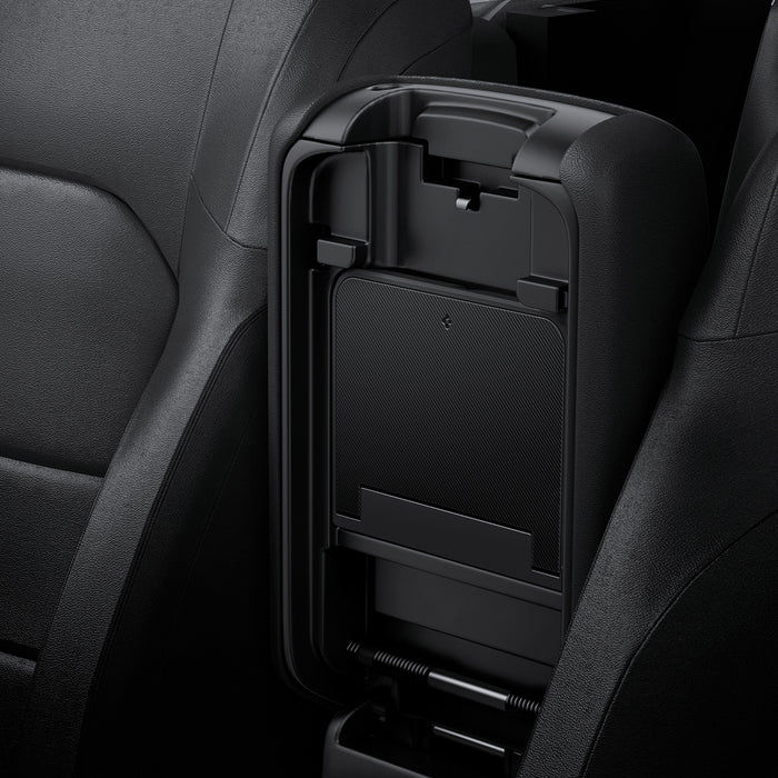 ACP09216 - Jeep Series -  Center Console Hidden Storage Box | JO221 showing install in the car.