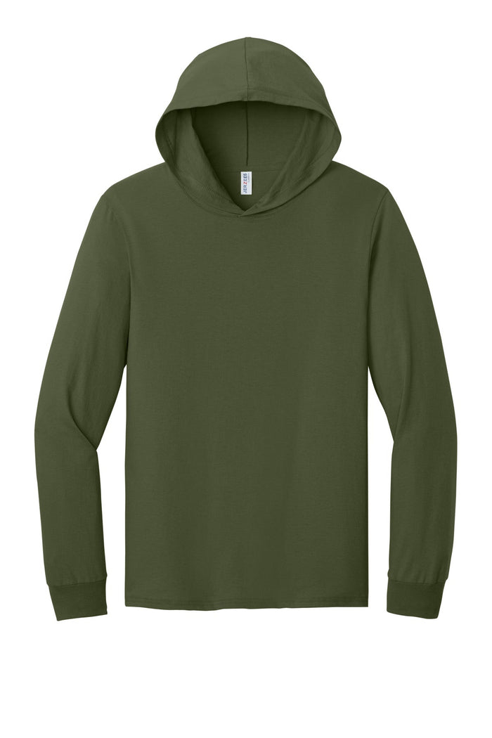 Jerzees 363LH Classics Unisex Cotton Long Sleeve Hooded T-Shirt