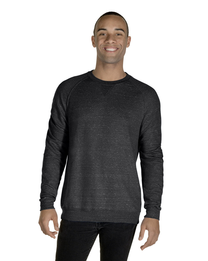 Jerzees 91MR Adult Snow Heather French Terry Crewneck Sweatshirt
