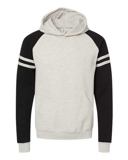 JERZEES 97CR Unisex Nublend Varsity Colorblocked Raglan Hooded Sweatshirt