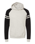 JERZEES 97CR Unisex Nublend Varsity Colorblocked Raglan Hooded Sweatshirt