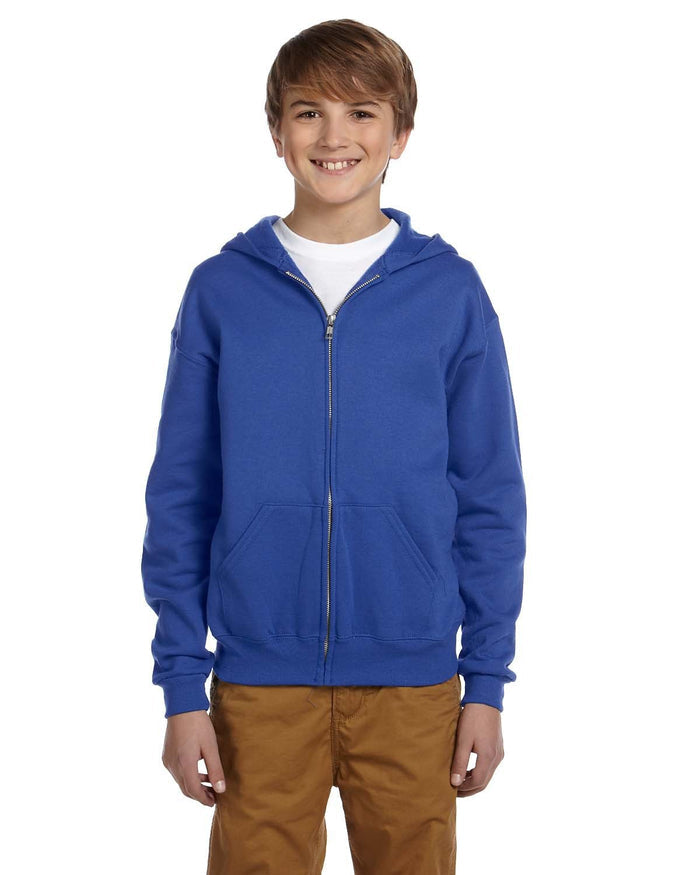 Jerzees 993B Youth NuBlend Fleece Full-Zip Hooded Sweatshirt
