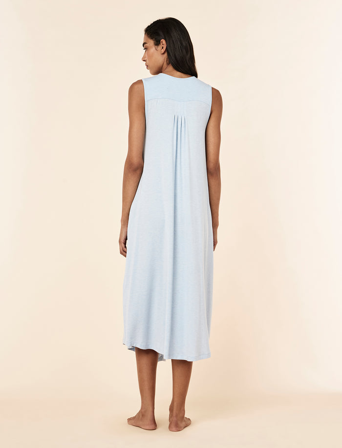 Kate Modal Soft Pleat Front Maxi Nightgown