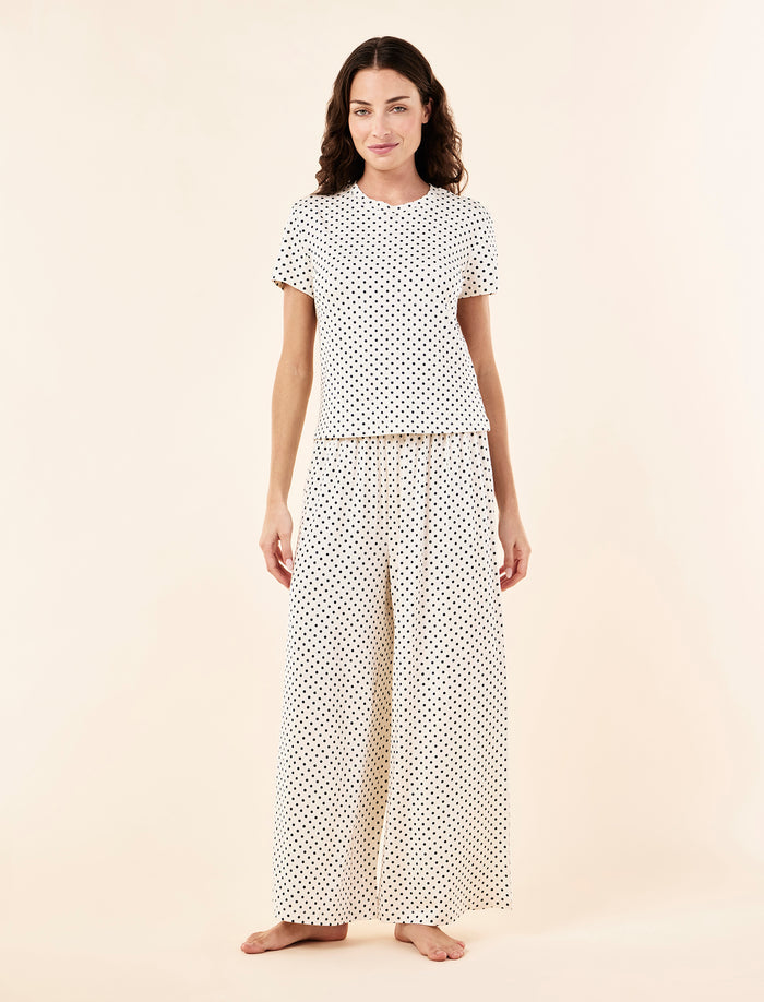 Kate Modal Soft Tee & Wide Leg Pant Set