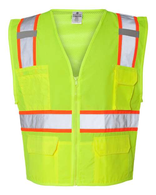 Kishigo 1163 - 1164 Ultra - Cool Solid Front Vest with Mesh Back - Ninja Transfers