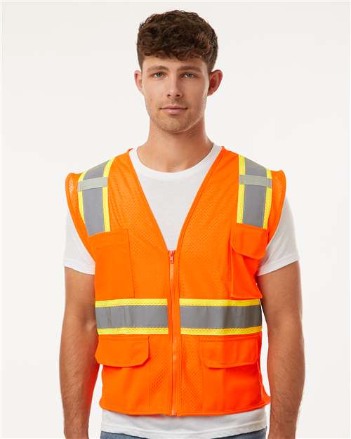 Kishigo 1195 - 1196 Ultra - Cool Multi - Pocket Vest - Ninja Transfers