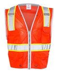 Kishigo 1510 - 1511 Premium Brilliant Series Heavy - Duty Class 2 Vest - Ninja Transfers