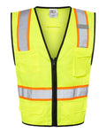 Kishigo 1580-1581 Unisex 6 Pocket Contrast Class 2 Vest