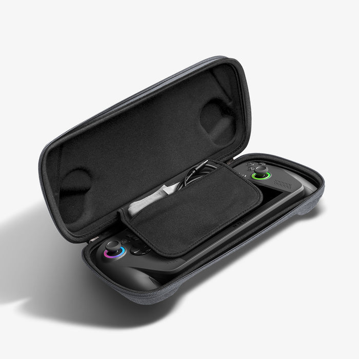 AGP09835 - Klasden Gaming Pouch 7 inch in Charcoal Gray showing inside