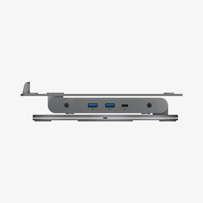 AMP08885 - Laptop Stand Hub LD204H showing side with fold.