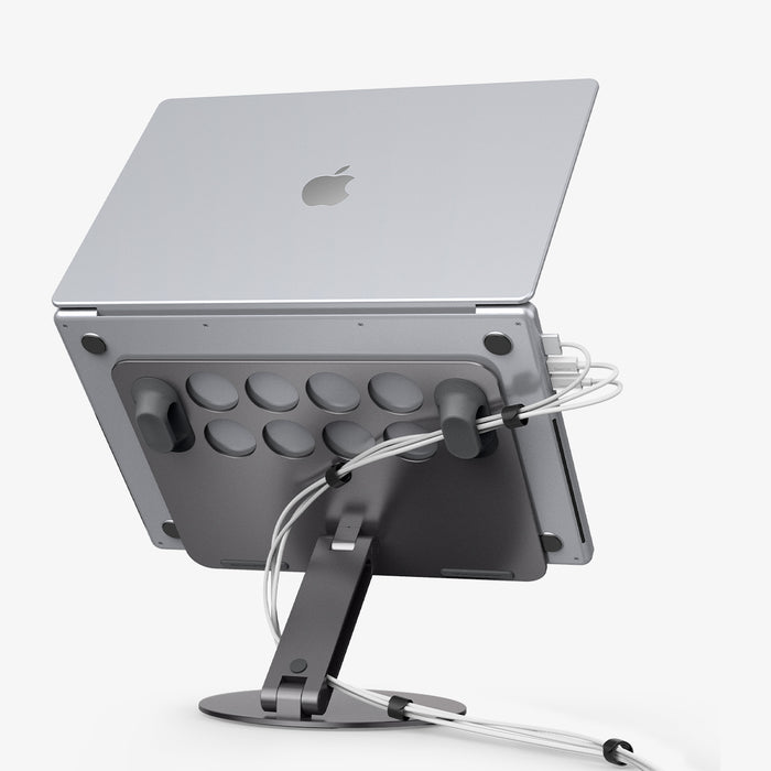 AMP09303 - Laptop Stand | LD206C in Space Gray showing the back