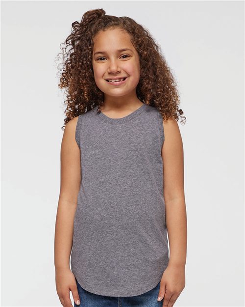 LAT 2692 Girls' Relaxed Fine Jersey Tank