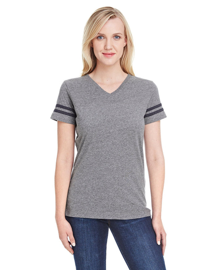 LAT 3537 Ladies' Football T-Shirt - Ninja Transfers