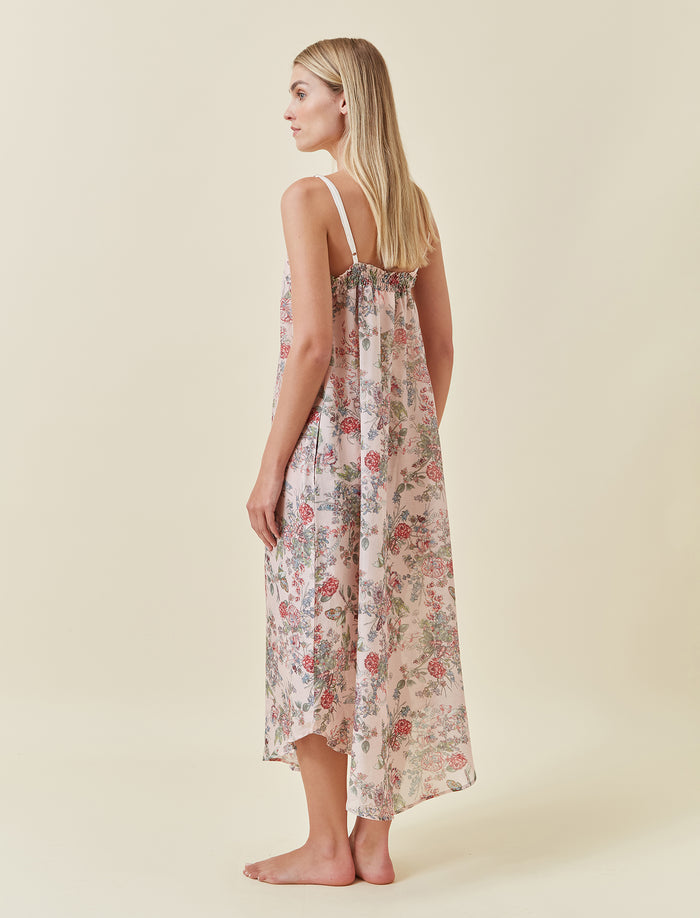 Layla Lace Front Maxi Nightgown