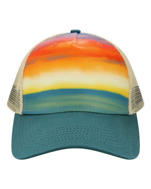 Watercolor Sunset/ Teal / OS