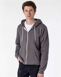 Los Angeles Apparel F97 USA - Made Flex Fleece Full - Zip Hooded Sweatshirt - Ninja Transfers